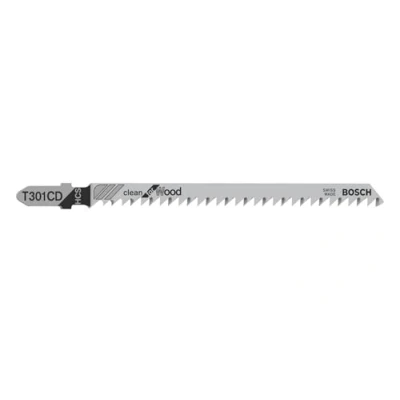 Image of Bosch 3x T 301 CD Clean for Wood Jigsaw Blade (for Softwood, Plywood, Length 117 mm, Professional Accessory Jigsaw)
