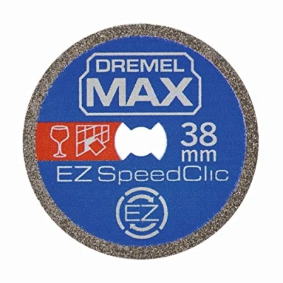 Image of Dremel Max High Performance Cutting Wheel (SC545DM) Diamond Coated Disc with EZ SpeedClic System, 38mm, Life Durability