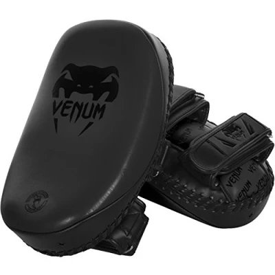 Image of Venum Skintex Leather Light Kick Pad, Matte/Black