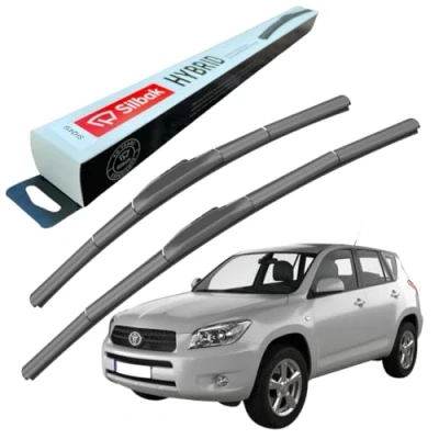 Image of Silbak Windscreen Wipers, fits for TOYOTA RAV4 (05/2000 01/2006) Front Wiper Blades, 600mm/480mm
