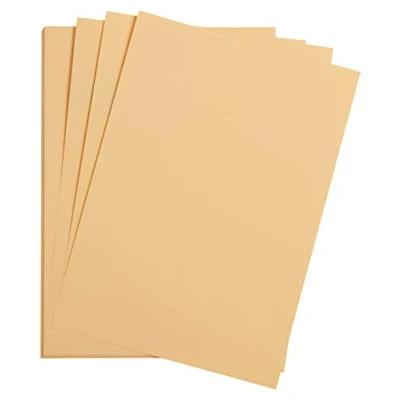Image of Clairefontaine Ref 975264C Maya Smooth Coloured Drawing Card (Pack of 25 Sheets) 185gsm A4 (29.7 x 21cm) Apricot Colour Deep Dyed, Acid Free, pH Neutral