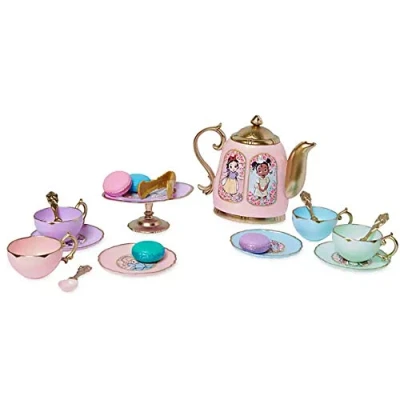 Image of OfficialDisney Disney Animators Collection Teatime Playset 19 Pieces