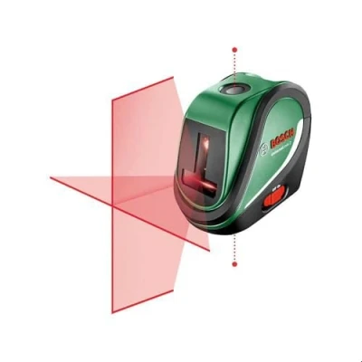 Image of Bosch Cross line Laser UniversalLevel 2 with Tripod (Laser incl. Integrated Plumb Points for Precise Alignment and Easy Application Transfer, in Cardboard Box)