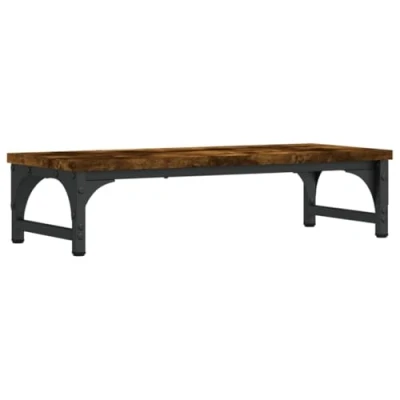Image of vidaXL Monitor Stand Smoked Oak 55x23x14 cm Engineered Wood