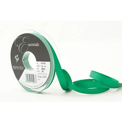 Image of Berisfords Grosgrain, Polyester, Emerald, 10mm