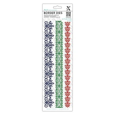 Image of Xcut Border Dies 3 Pieces, Multicolour, One Size
