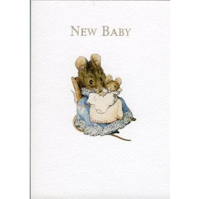 Image of Beatrix Potter New Baby Greeting Card