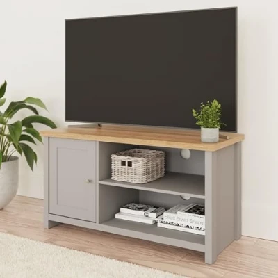 Image of Lancaster Grey Living Room Furniture Range (Small Tv Cabinet)
