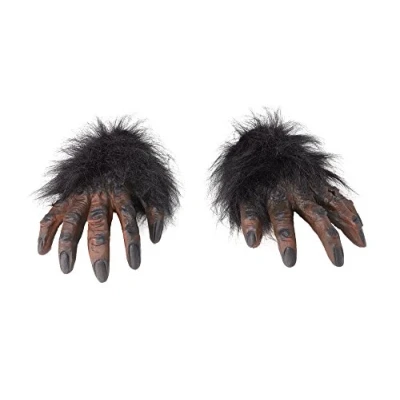 Image of Realistic Brown Hairy Hands (1 Pair) Perfect Accessory for Halloween, World Book Day, Pranks, Cosplays, &amp; More