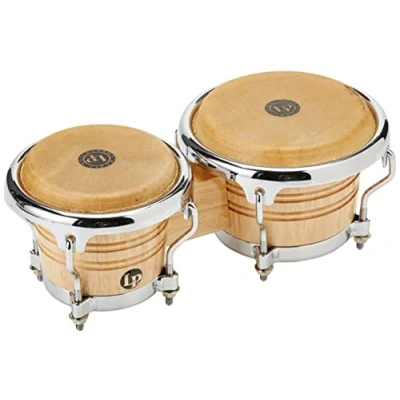 Image of LP Latin Percussion Natural Wood Bongo LPM199 AW Mini