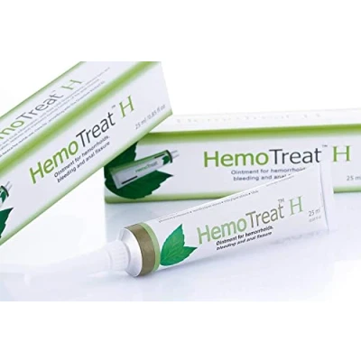 Image of HemoTreat H Haemorrhoid Treatment Cream Tube with Internal Applicator Ointment for and External Haemorrhoids 25 ml