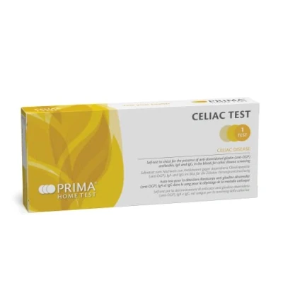 Image of Prima Coeliac Disease Gluten Sensitivity Home Test for IGA and IgG Antibodies Results in 10 Minutes