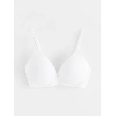 Image of Lindex SOFT Seamless Tshirt bra, Women&#039;s, Size: 30A, White