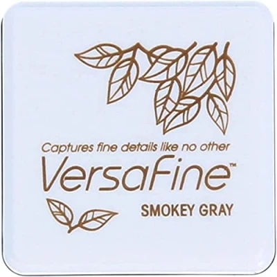 Image of Tsukineko Versafine Small Ink Pads Instant Dry Pigment Ink, Smoky Grey