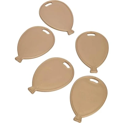 Image of PLASTIC Balloon SHAPED WEIGHTS 20 PACK Table or Floor Weight for Helium Birthday Party Wedding Balloons (Gold)