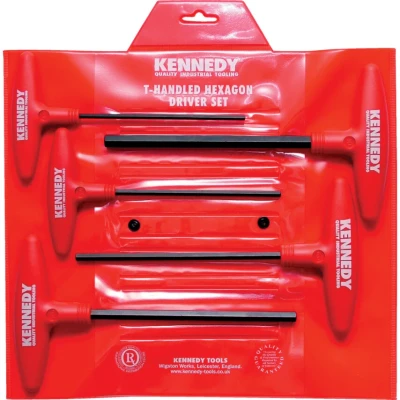 Image of Kennedy Metric T Handle Hexagon Driver Set (5 Piece)