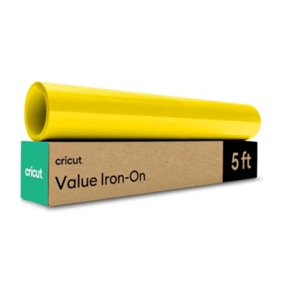 Image of Cricut Value Iron on Yellow 12 in x 5 ft (1)