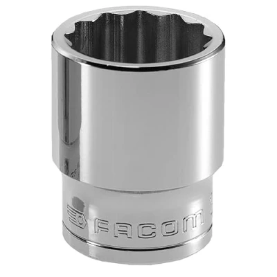 Image of Facom S.13 Bi Hex Socket, 1/2&quot; Square Drive, 13mm