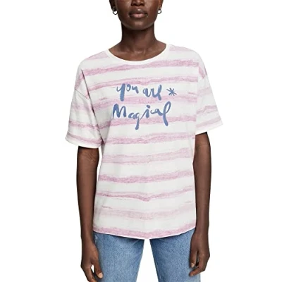 Image of Esprit Women&#039;s 032EE1K321 T Shirt, 111/OFF White 2, Standard