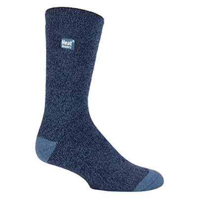 Image of HEAT HOLDERS Lite Mens Winter Warm 1.6 TOG Thermal Casual Socks 6 11 UK (6 11, Denim)