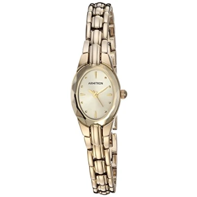 Image of Armitron Women&#039;s Bracelet Watch, 75/3313, Gold, 19mm, 75/3313CHGP