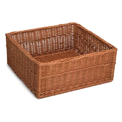 Image of Prestige wicker Extra Large Display/Storage Basket 60Cm x H25Cm, Willow, Natural, 60 25 cm/X