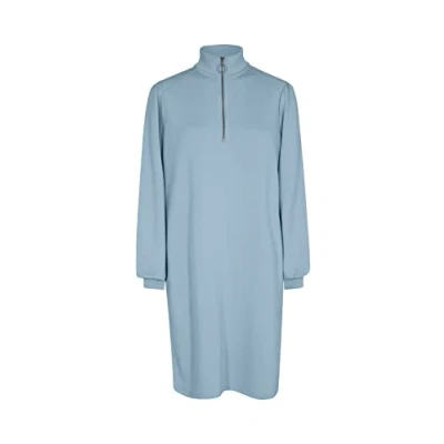 Image of Soyaconcept Women&#039;s SC Banu 52 Highneck Sweat Tunic Dress, Cashmere Blue, Small