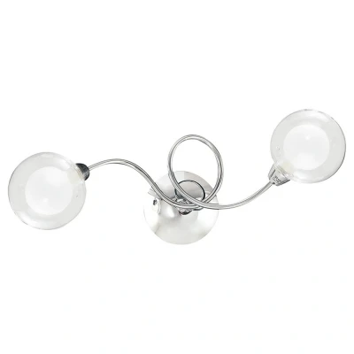 Image of BLOG 2 light Multi Arm Semi Flush Ceiling Chrome 42x15x14cm