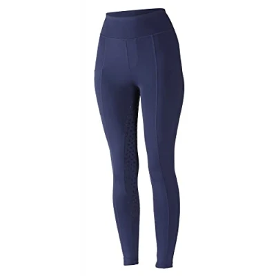 Image of Shires Aubrion Hudson Maids Riding Tights Navy Blue 11 12 Years