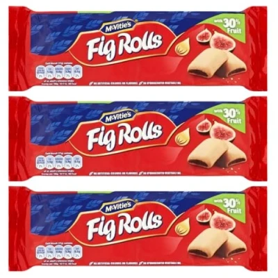 Image of McVities Fruit Fig Rolls Biscuits Pack of 3, 200g