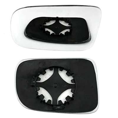 Image of Clip on Heated Base Convex Wing Mirror Glass fits Honda CRV 2003 to 2006 Left Passenger Side