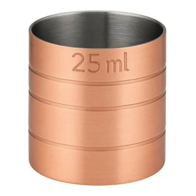 Image of Stainless Steel Copper Thimble Bar Pub Club Spirit Measure CE Marked Chabrias Ltd (Copper, 25ml)