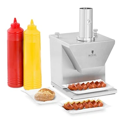 Image of Electric Sausage Slicer Adjustable Thickness Commercial German Currywurst Cutter