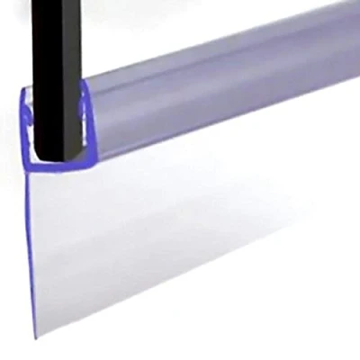 Image of VeeBath Bath Shower Screen Door Seal Strip, Leak Proof, Replacement for 4 6mm Glass Up to 20mm Gap (E Type)…