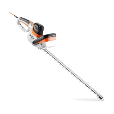 Image of VonHaus Hedge Trimmer 710W Electric Lightweight Cutter for Hedges, Branches, Shrubs, Twigs Comes with Blade Cover, 10m Cable, 61cm Blade, Rotating Handle, 2 Stage Safety Trigger