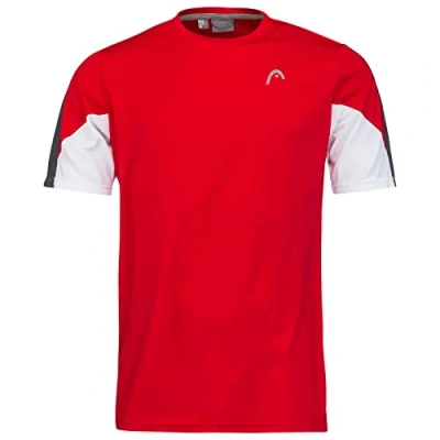 Image of HEAD Men&#039;s Club Tech 22 T Shirt, Mens Tennis Red, S UK