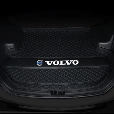 Image of YZWDSFP Car Boot Liners Mats for Volvo XC40 2019 2024, All Weather Liner Protector Pad with Raised Edges, Waterproof Anti Scratch Slip Cargo Tray Trunk Carpets, Black