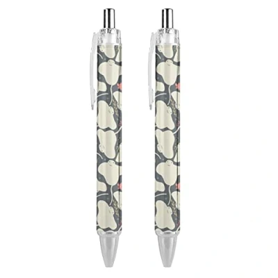 Image of Novaj Cute Stingray Retractable Ballpoint Pen Black Ink Ball Point Pens Work for Men Women 2 PCS
