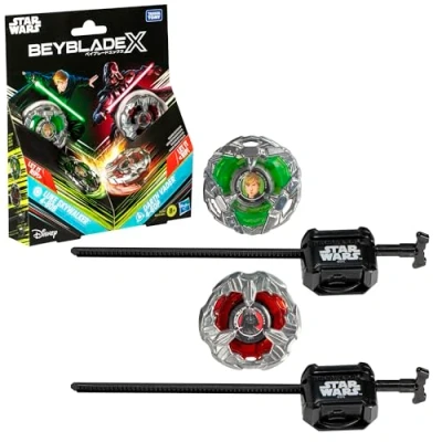 Image of Beyblade X and Star Wars Collab Luke Skywalker 4 80B vs. Darth Vader 60B Multipack Set