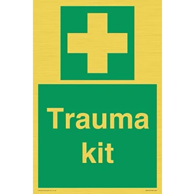 Image of Trauma kit Sign 200x300mm A4P