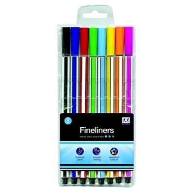 Image of Anker International, Stationery, 8 Fineliners REFL
