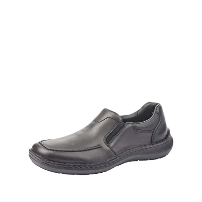 Image of Rieker Men&#039;s Frühjahr/Sommer 3064 Loafers, Black (Schwarz/Schwarz/Schwarz/ 01 01), 10.5 UK