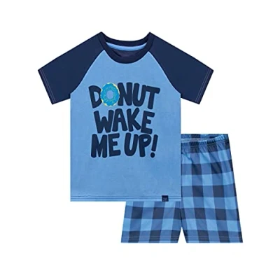 Image of Harry Bear Boys Short Pyjamas Donut Blue 8 9 Years