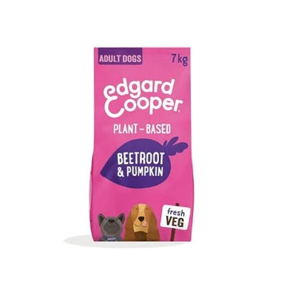 Image of Edgard Cooper Plant Based Dog Food for Adult Dogs Beetroot &amp; Pumpkin, 7kg Made w/ Deliciously Ella, Vegan Protein, Natural Ingredients, Non GMO, Better the Planet