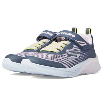 Image of Skechers 302349L CCMT Sneaker, Charcoal Sparkle Mesh/Multi Trim, 9.5 UK