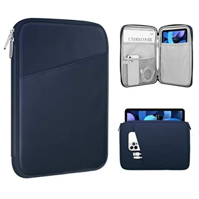 Image of TiMOVO 9 11&quot; Tablet Sleeve for iPad 10.2 2021 2019, 10th Generation 2022, Air 5/4 10.9, Pro 11 2022 2018, Galaxy Tab S9/S8/A8/A7 2023, Protective Case with Pocket, Indigo