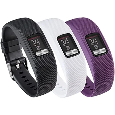 Image of Tyogeephy Band for Garmin Vivofit 4, Soft Silicone Replacement Watch Strap 4 Activity Tracker, Small, Large