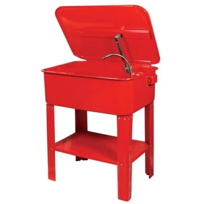 Image of BIKE IT Workshop Parts Washer Floor Standing Degreaser Mechanics Garage Home DIY 75L UK 3 Pin Plug