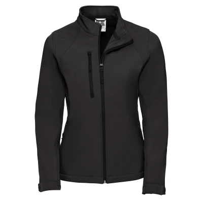 Image of Russell Athletic Womens/Ladies Soft Shell Jacket (Black) Size X Small