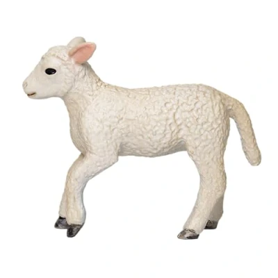 Image of MOJO Romney Sheep Lamb Running Farmlife Farmland Wildlife Animal Model Farm Cute Toy Figure for Play and Collection
